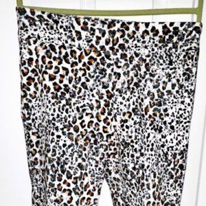 Leopard Pants -  "Zac and Rachel" Petite Size 14P -Ankle - Skinny Leg